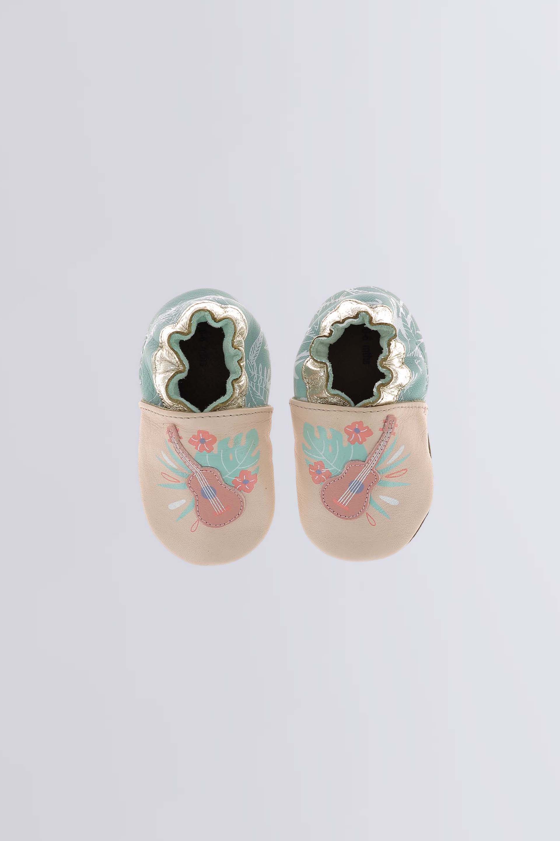 Eyes On You weiche Krabbelschuhe in hellrosa und grün für Mädchen - Robeez © Eyes On You weiche Krabbelschuhe in hellrosa und grün für Mädchen - Robeez ©