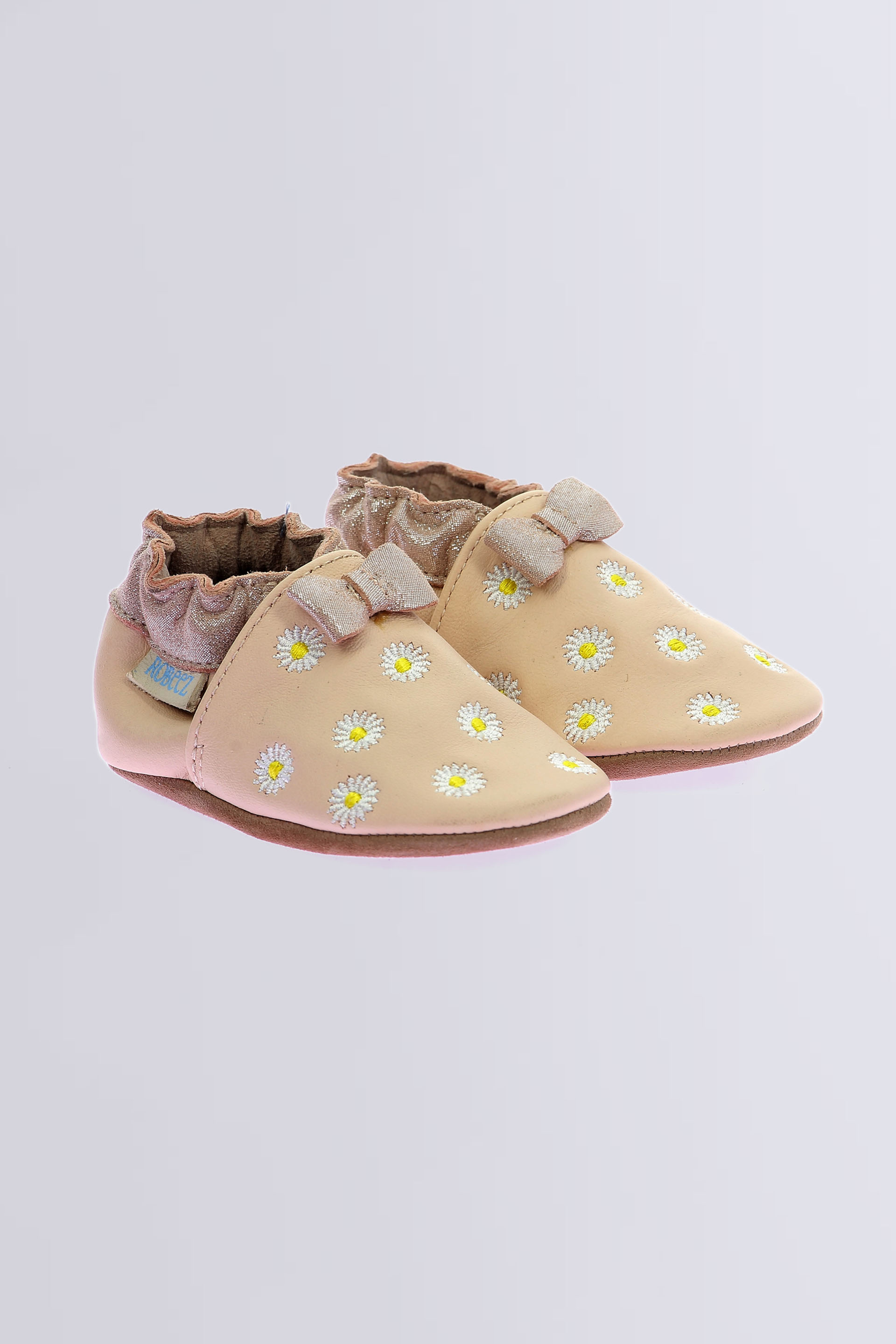 Sunny Spring - Pink soft sole slippers for girl - Robeez © Official website