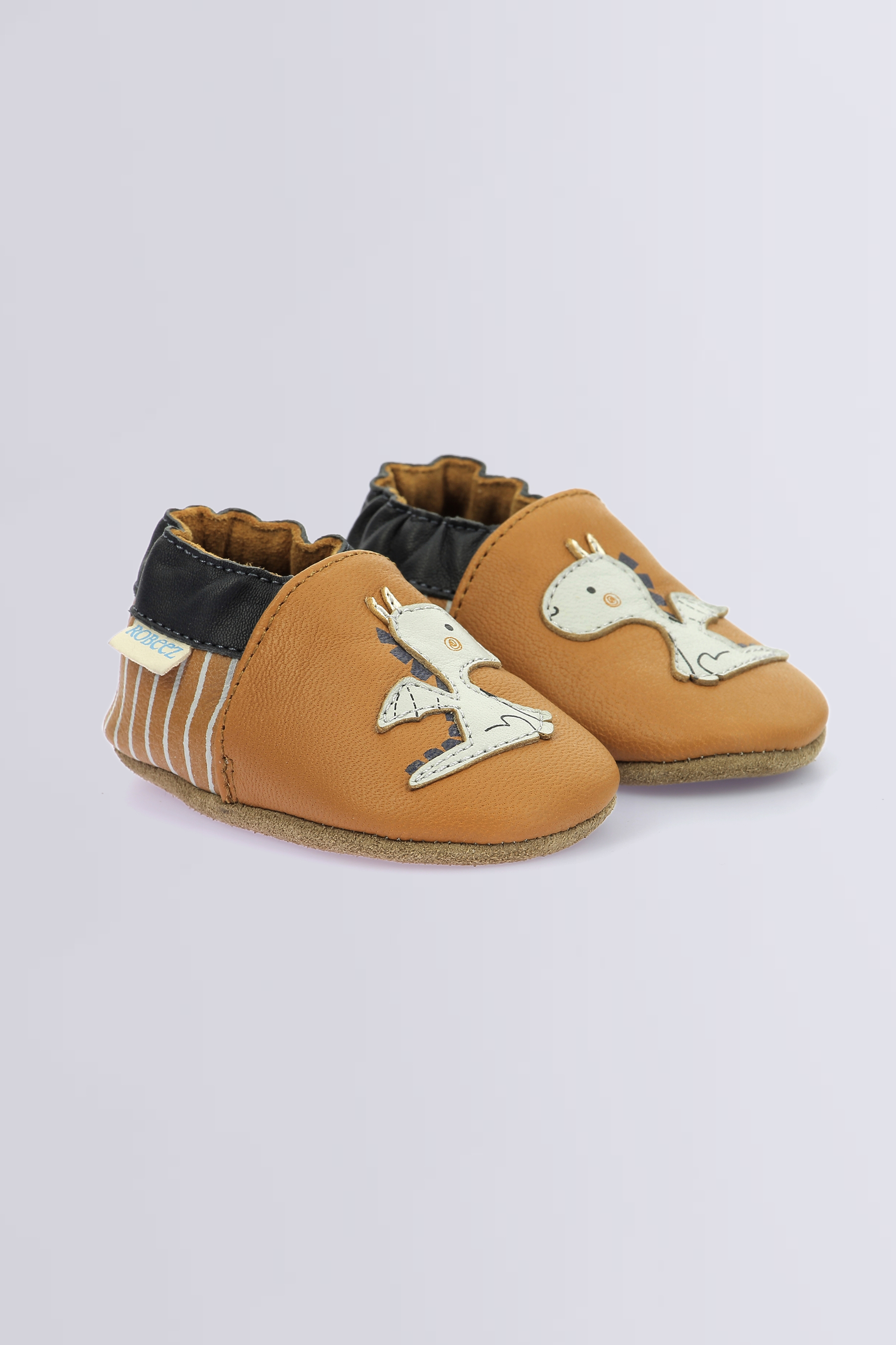 Tiny Dragon - Chaussons souples camel pour garçon - Robeez © Site Officiel