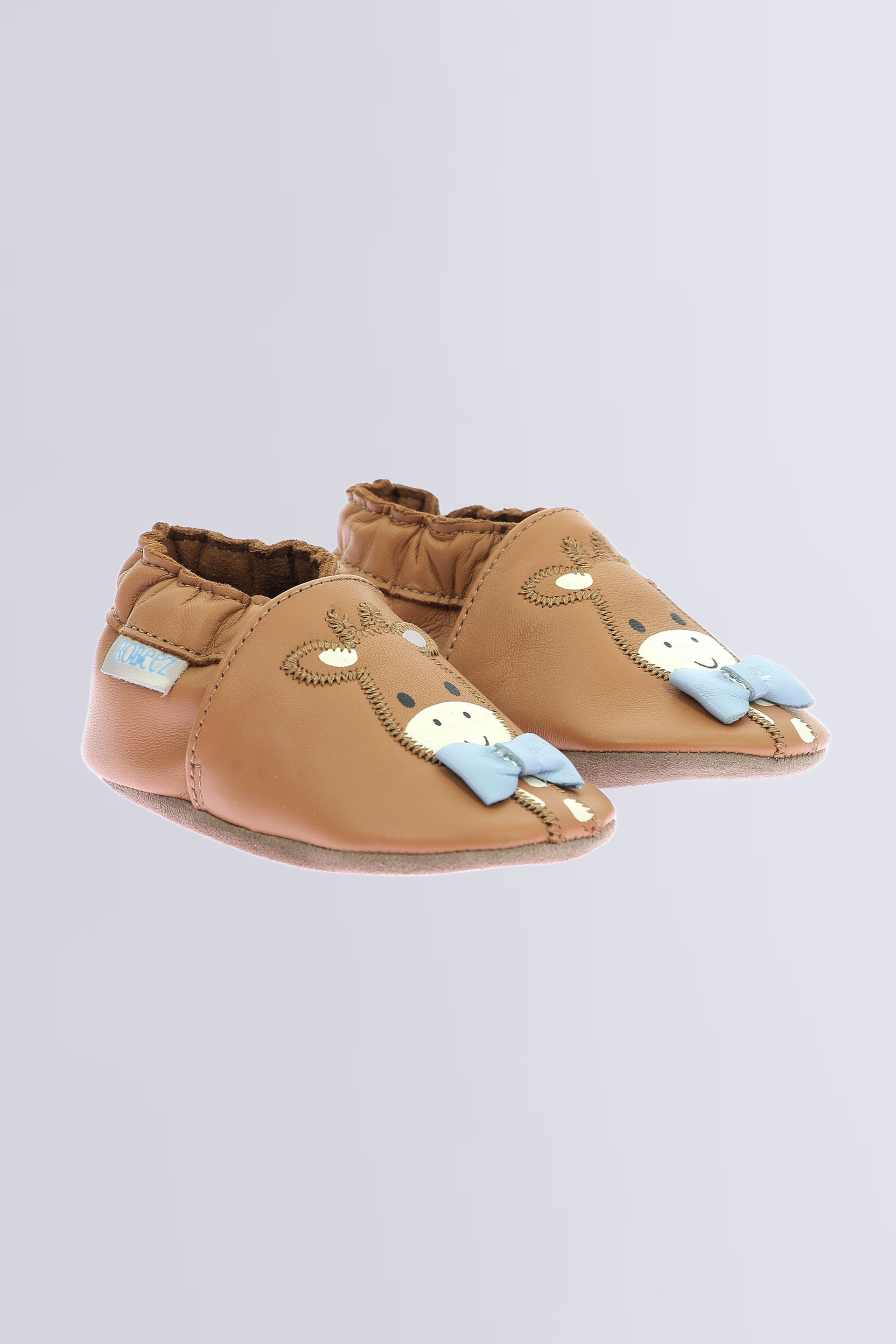 Gilou - chaussons souples camel pour garçon - Robeez © Site Officiel