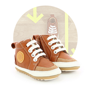 Dibujo técnico de las zapatillas Mini Me Robeez