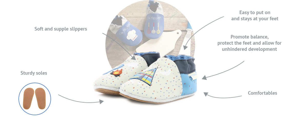 Technical drawing of the Mini Sohez Robeez shoes