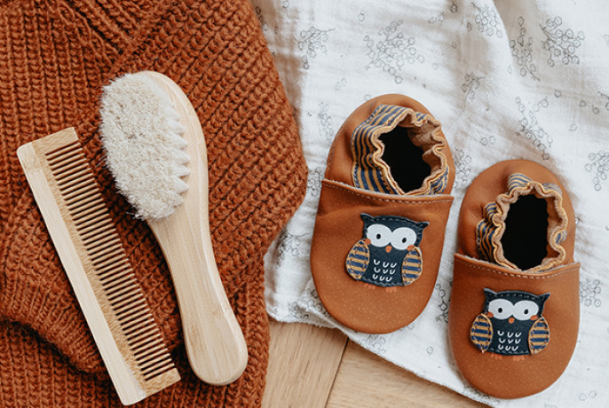 Leather sole baby shoes sales