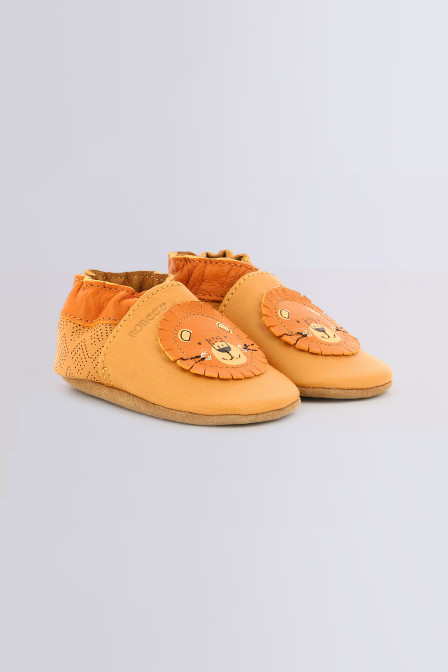 Grooar - Chaussons souples camel pour garçon - Robeez ©