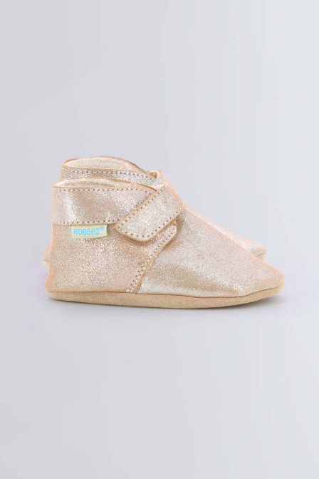 Pole Nord bronze - chaussons souples fille - Robeez © Pole Nord bronze - chaussons souples fille - Robeez ©
