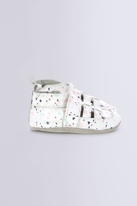 Sandiz - Erste Schritte T-Riemen Schuhe in weiß für Mädchen - Robeez © Sandiz - Erste Schritte T-Riemen Schuhe in weiß für Mädchen - Robeez ©