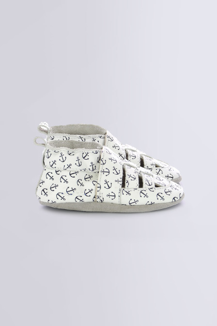 Sandiz - white first steps t-strap shoes  for boys - Robeez © Sandiz - white first steps t-strap shoes  for boys - Robeez ©
