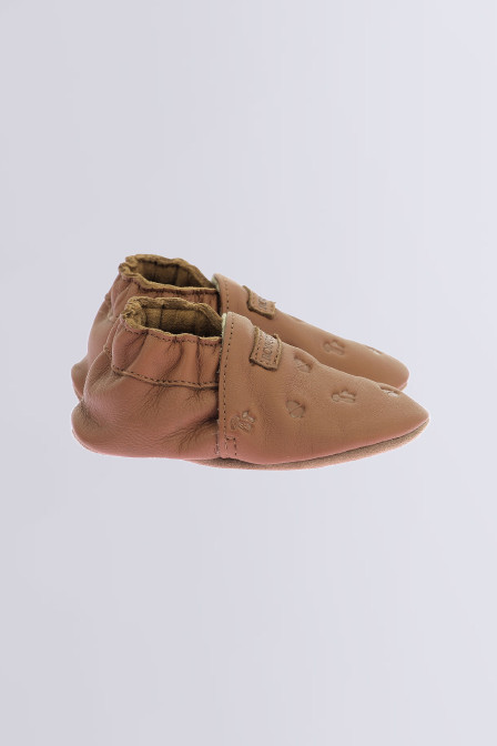 Mywood - brown soft sole slippers for girls and boys - Robeez © Mywood - brown soft sole slippers for girls and boys - Robeez ©