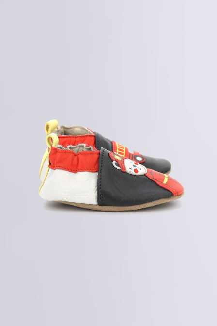 Fireman - Zapatillas flexibles azul marino para bebé niño - Robeez © Fireman - Zapatillas flexibles azul marino para bebé niño - Robeez ©