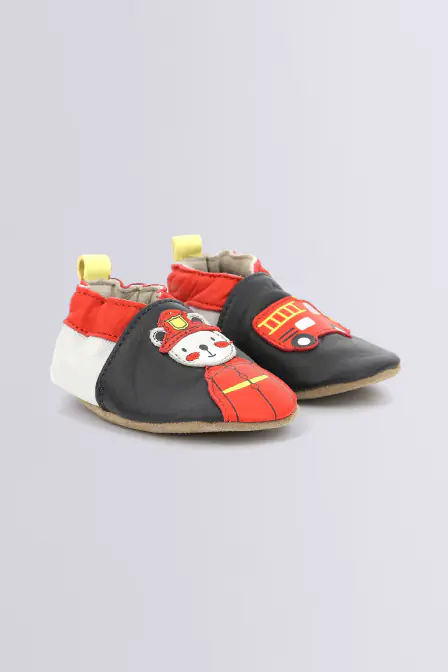 Fireman - Chaussons souples marine pour garçon - Robeez ©