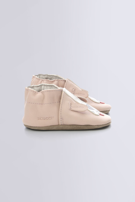 Sweety Dog - light pink soft sole slippers for girls and boys - Robeez © Sweety Dog - light pink soft sole slippers for girls and boys - Robeez ©