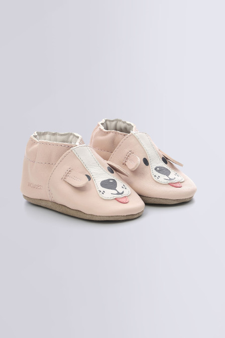Sweety Dog - Chaussons souples rose clair pour fille et garçon - Robeez ©